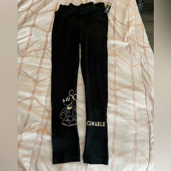 Docelle Black Leggings, Size Small/Medium, has Mickey Mouse on the front - Picture 5 of 6